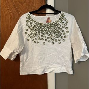 Anthropologie embellished shirt